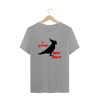 Nome do produto T-Shirt Quality - I Love My Pet - Cacatua