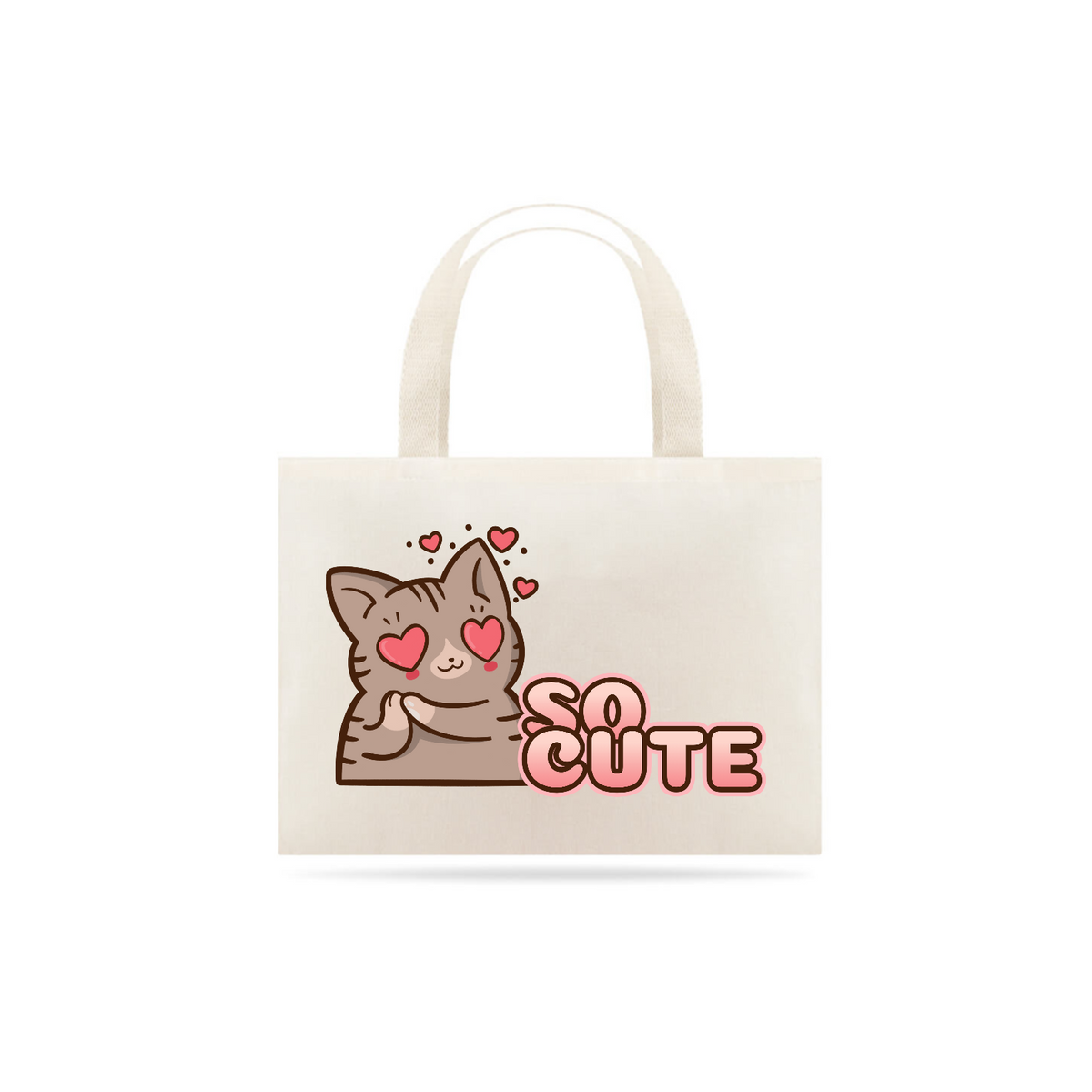Nome do produto: Eco Bag Grande - So Cute - Cat