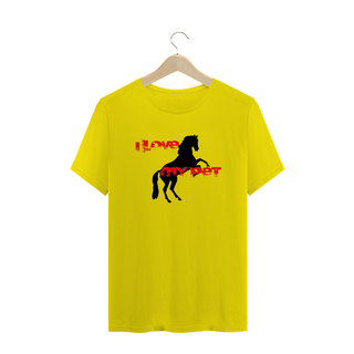 Nome do produtoT-Shirt Quality - I Love Pet - Cavalo