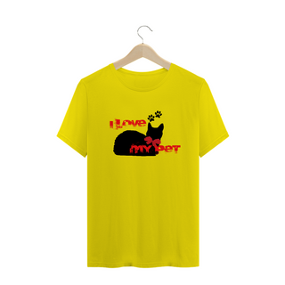Nome do produtoT-Shirt Quality - I Love Pet - Cat Style 