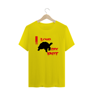 Nome do produtoT-Shirt Quality - I Love My Pet - Tartaruga
