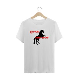 Nome do produtoT-Shirt Quality - I Love Pet - Cavalo