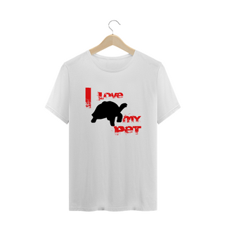 Nome do produtoT-Shirt Quality - I Love My Pet - Tartaruga