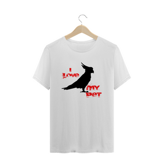 Nome do produto T-Shirt Quality - I Love My Pet - Cacatua