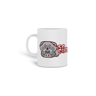 Caneca - So Cute - Excited Raccoon