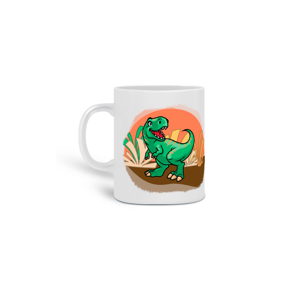 Nome do produto: Caneca - Dinofofos - Tiranossauro Verde