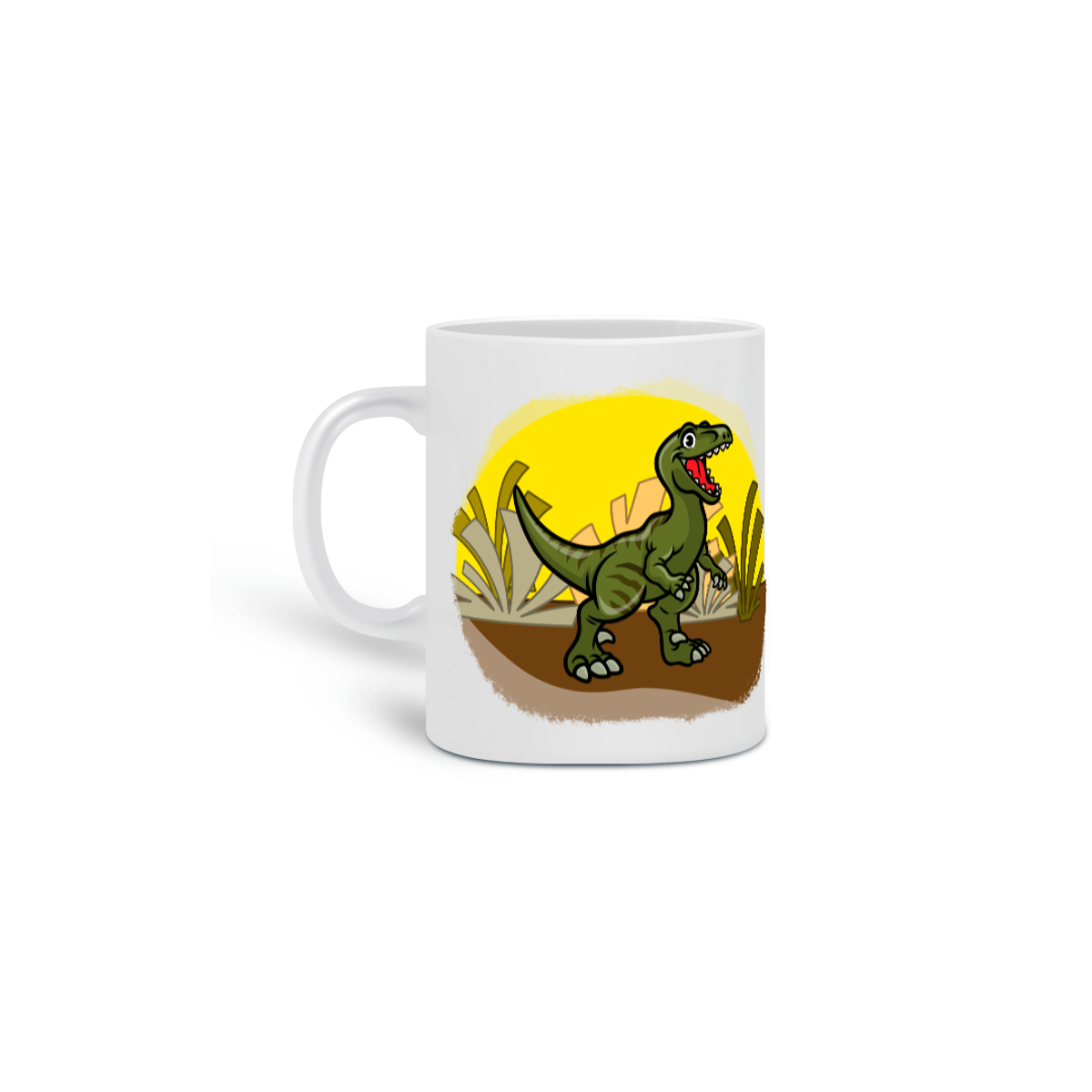 Nome do produto: Caneca - Dinofofos - Velociraptor Verde