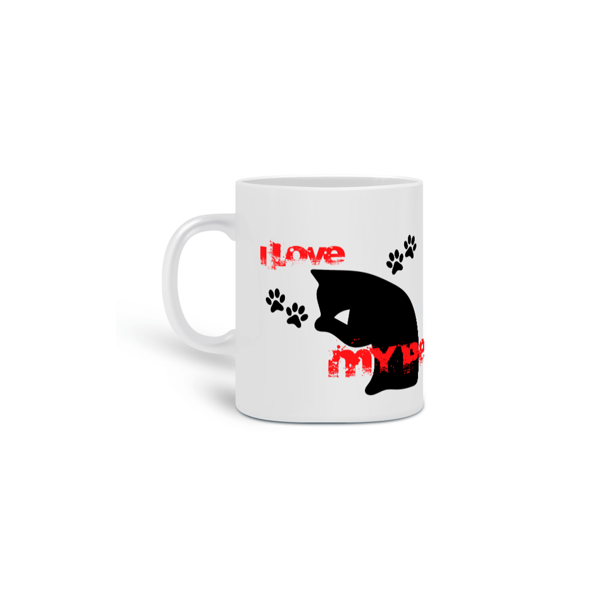 Nome do produto: Caneca - I Love Pet - Banho de Gato