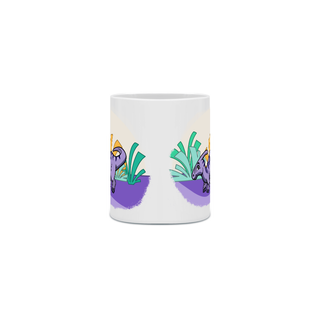 Nome do produtoCaneca - Dinofofos - Parassaurolofo Roxo