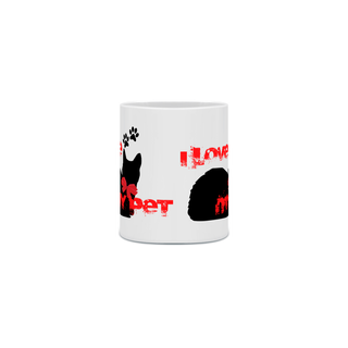 Nome do produtoCaneca - I Love Pet - Cat Style 