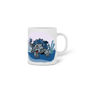 Nome do produtoCaneca - Dinofofos - Anquilossauro Azul