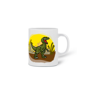 Nome do produtoCaneca - Dinofofos - Velociraptor Verde