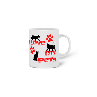 Nome do produtoCaneca - I Love My Pet - Gatos