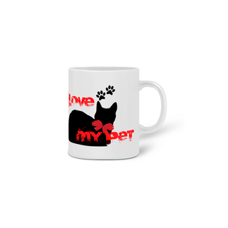 Nome do produtoCaneca - I Love Pet - Cat Style 