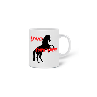 Nome do produtoCaneca - I Love My Pet - Cavalo