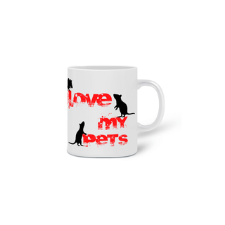 Nome do produtoCaneca - I Love My Pet - Ratinhos