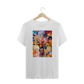 Camiseta Dragon Ball Transformaçoes Goku