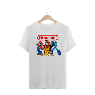 Camiseta Masculina Nintendo Personalizada