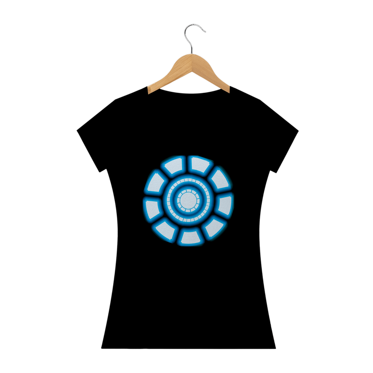 Nome do produto: Camiseta Feminina Reator Arc Iron Man