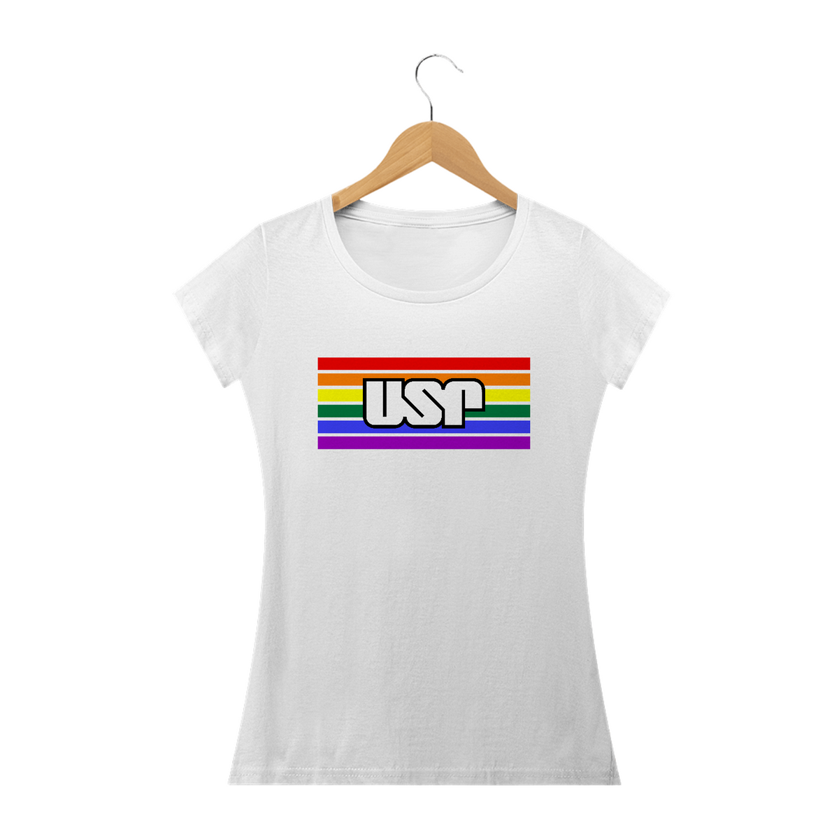 Nome do produto: Baby Look USP Pride White