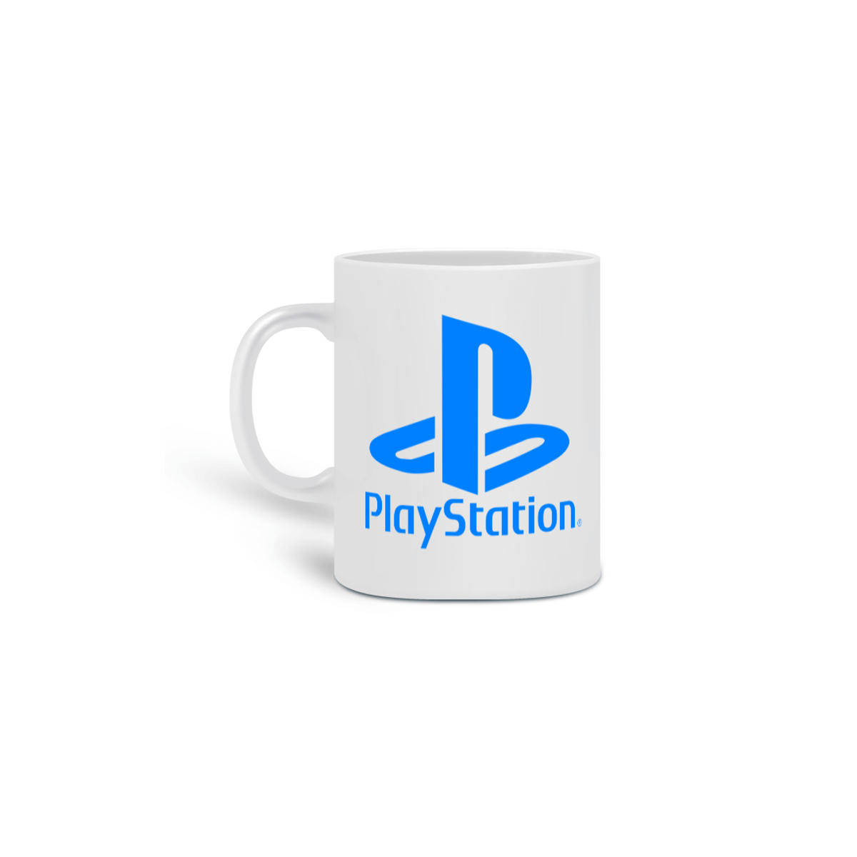 Nome do produto: CANECA PLAYSTATION LOGO AZUL BOTÕES