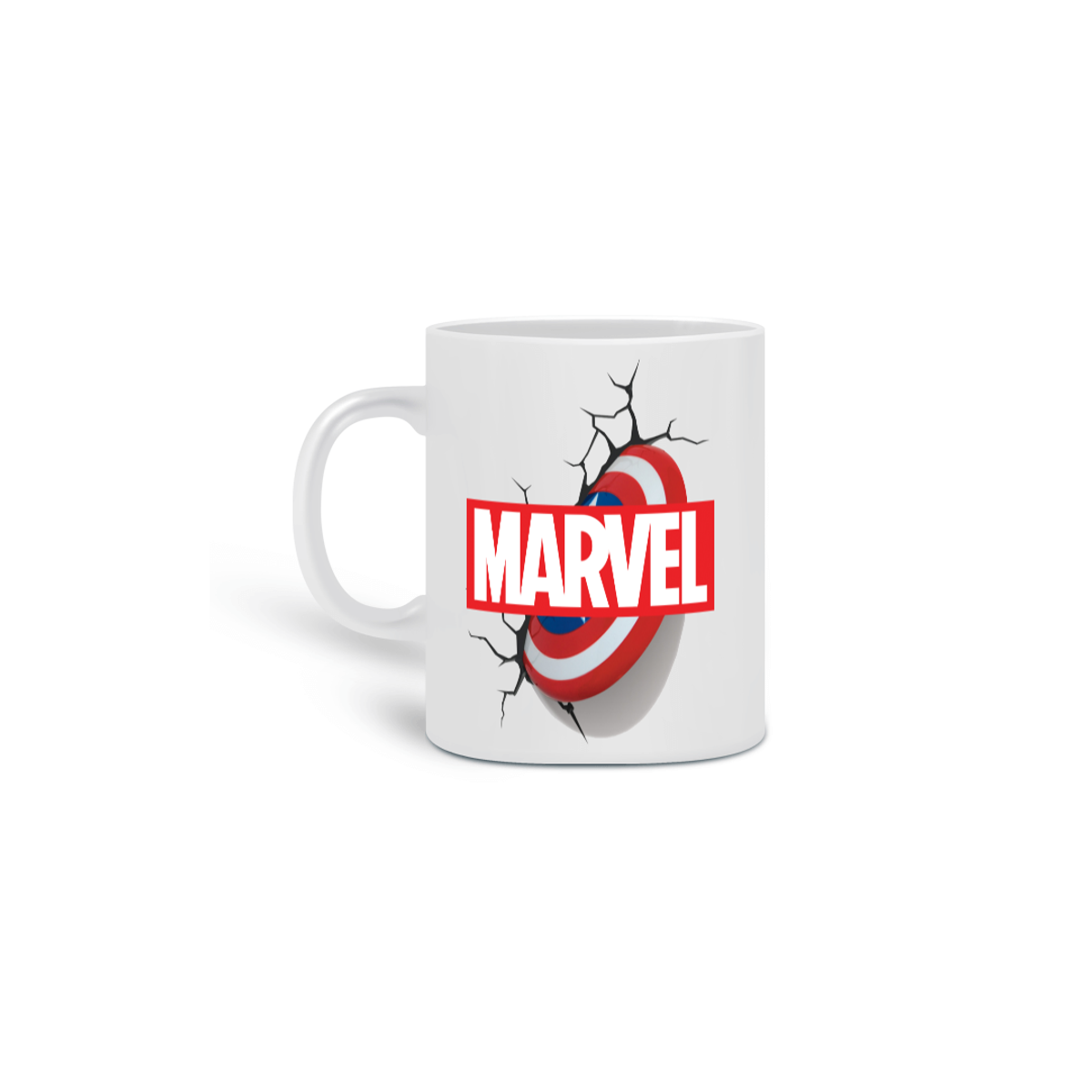 Nome do produto: CANECA MARVEL CAPITÃO AMÉRICA