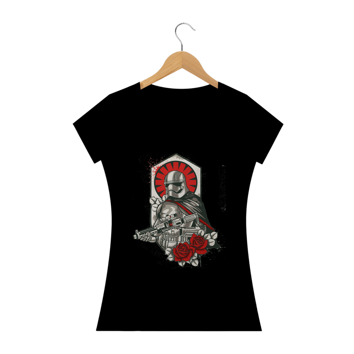 Nome do produto: CAMISETA BABY LONG STORMTROOPER OLD SCHOOL