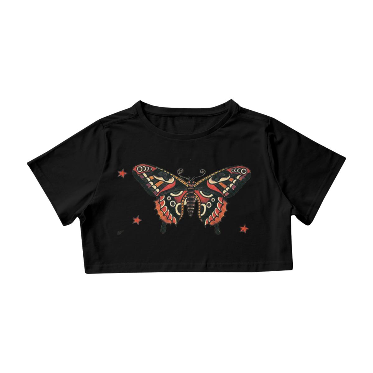 Nome do produto: CROPPED OLD SCHOOL BUTTERFLY