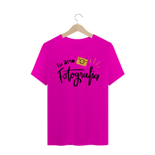Nome do produtoT-SHIRT PREMIUM - FRASES EU AMO FOTOGRAFIA