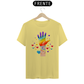 Nome do produtoT-Shirt ESTONADA Mão colorida