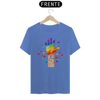 Nome do produtoT-Shirt ESTONADA Mão colorida