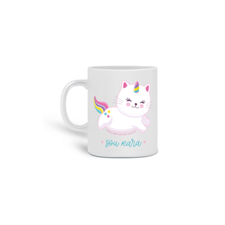 Caneca Gato Unicórnio Raro