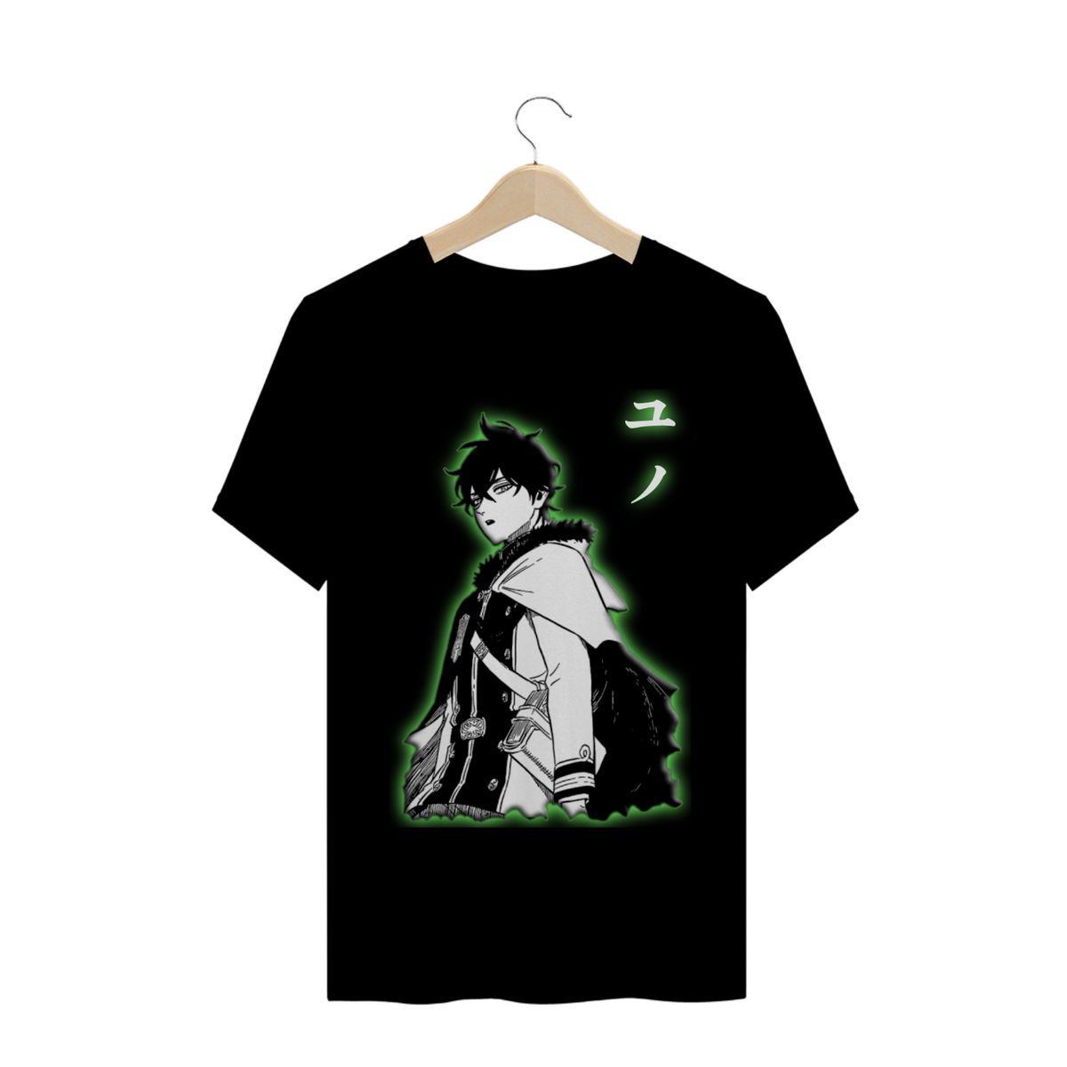 Nome do produto: T-shirt Black clover - Yuno (fonte clara)
