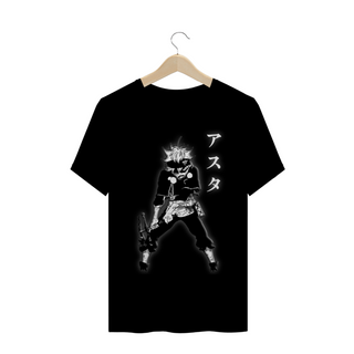 T-shirt Black clover - Asta (fonte clara)