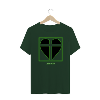 T-shirt Gospel - coração cruz