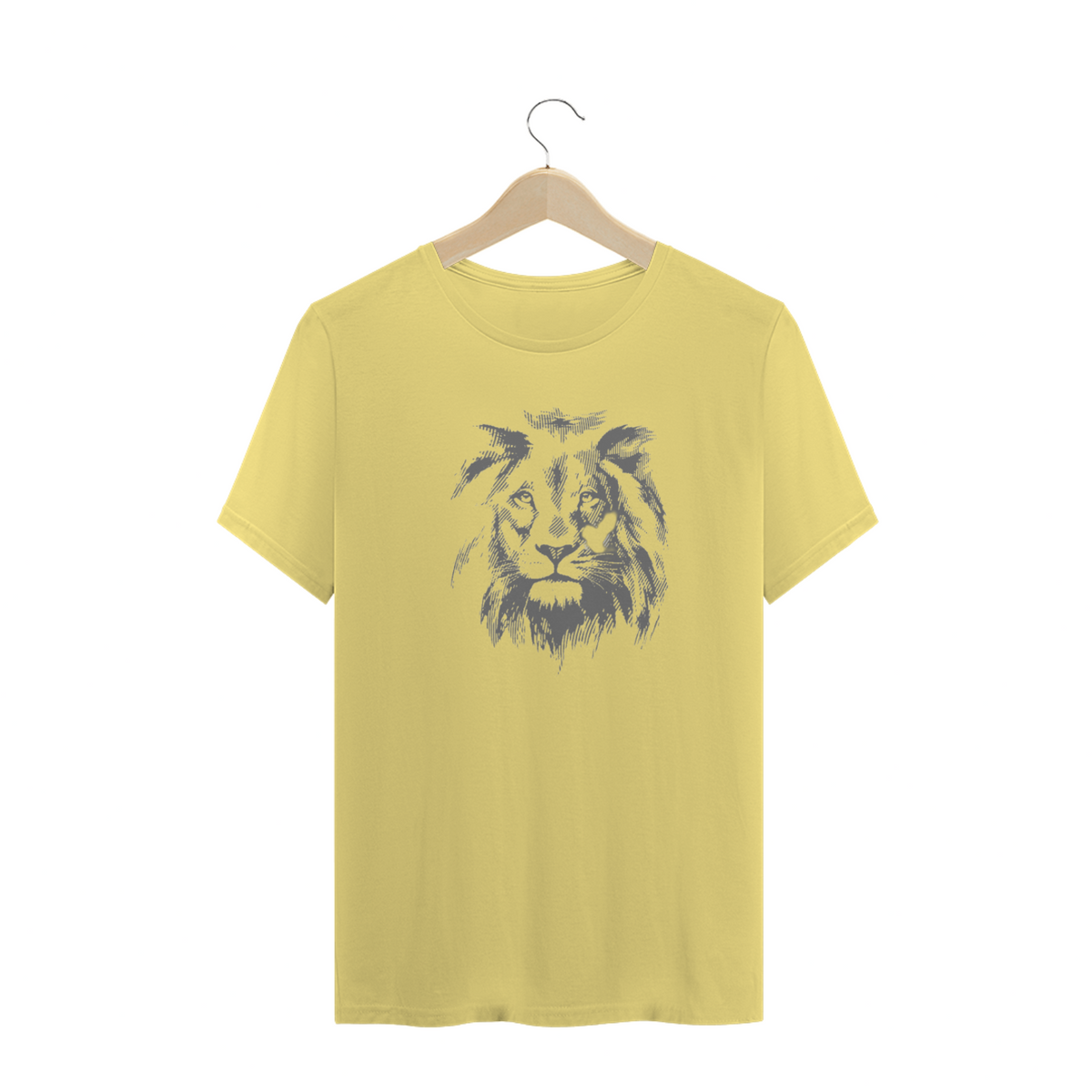Nome do produto: Camisa T-Shirt Estonada - Leão Amarelo