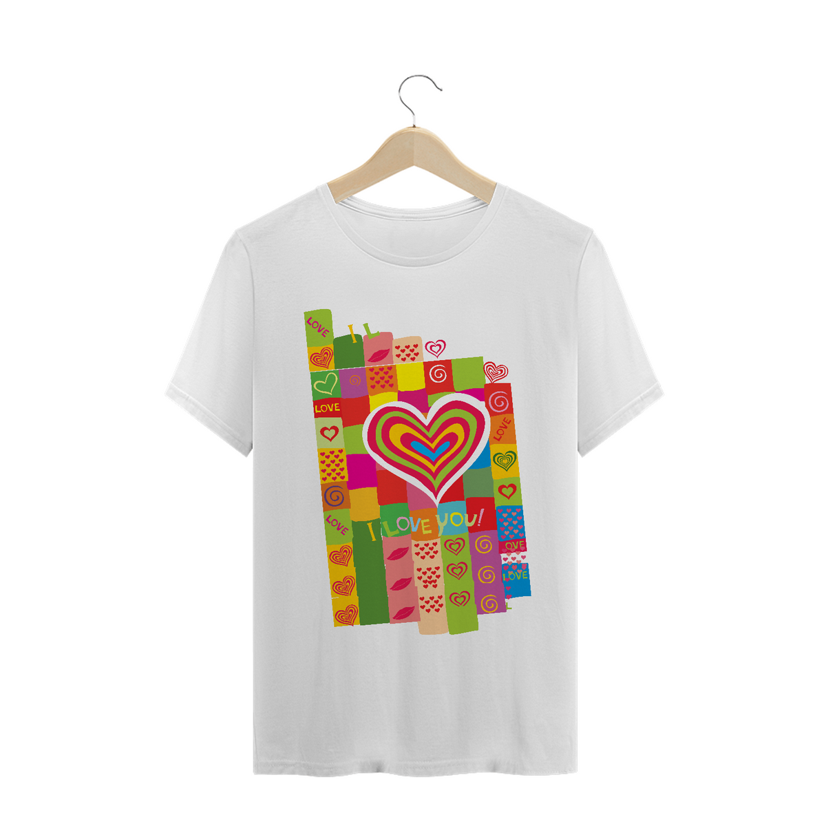 Nome do produto: camiseta - Namorados - I love you