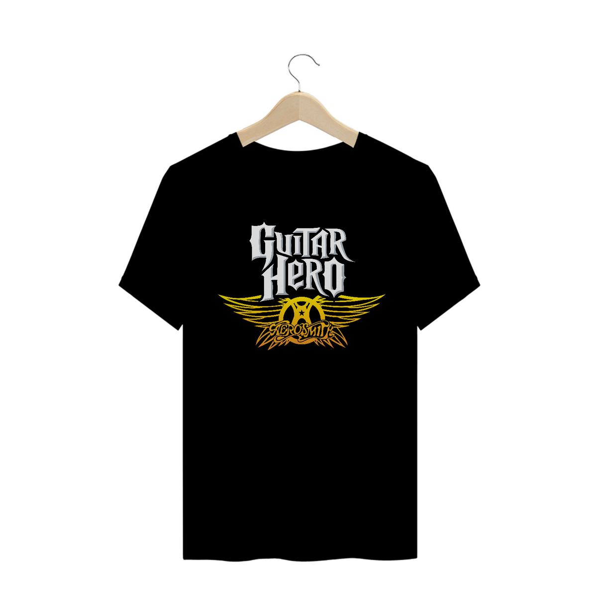 Nome do produto: CAMISETA - AEROSMITH - GUITAR HERO