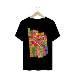 Nome do produtocamiseta - Namorados - I love you