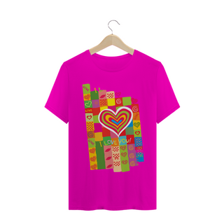 Nome do produtocamiseta - Namorados - I love you