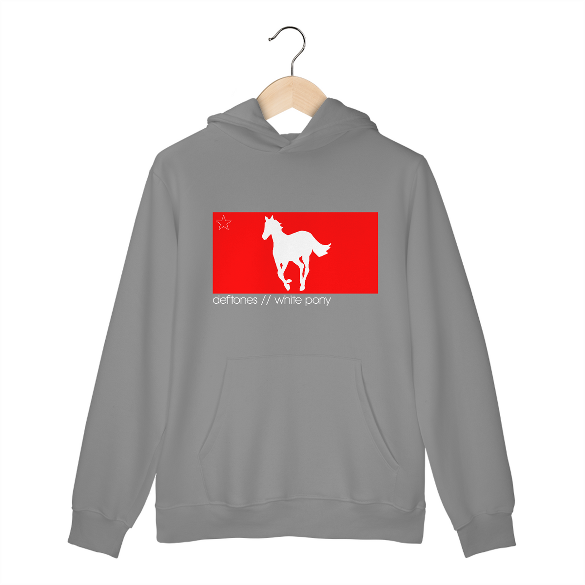 Nome do produto: Moletom Canguru Deftones Pony Red Mind The Gap Co.