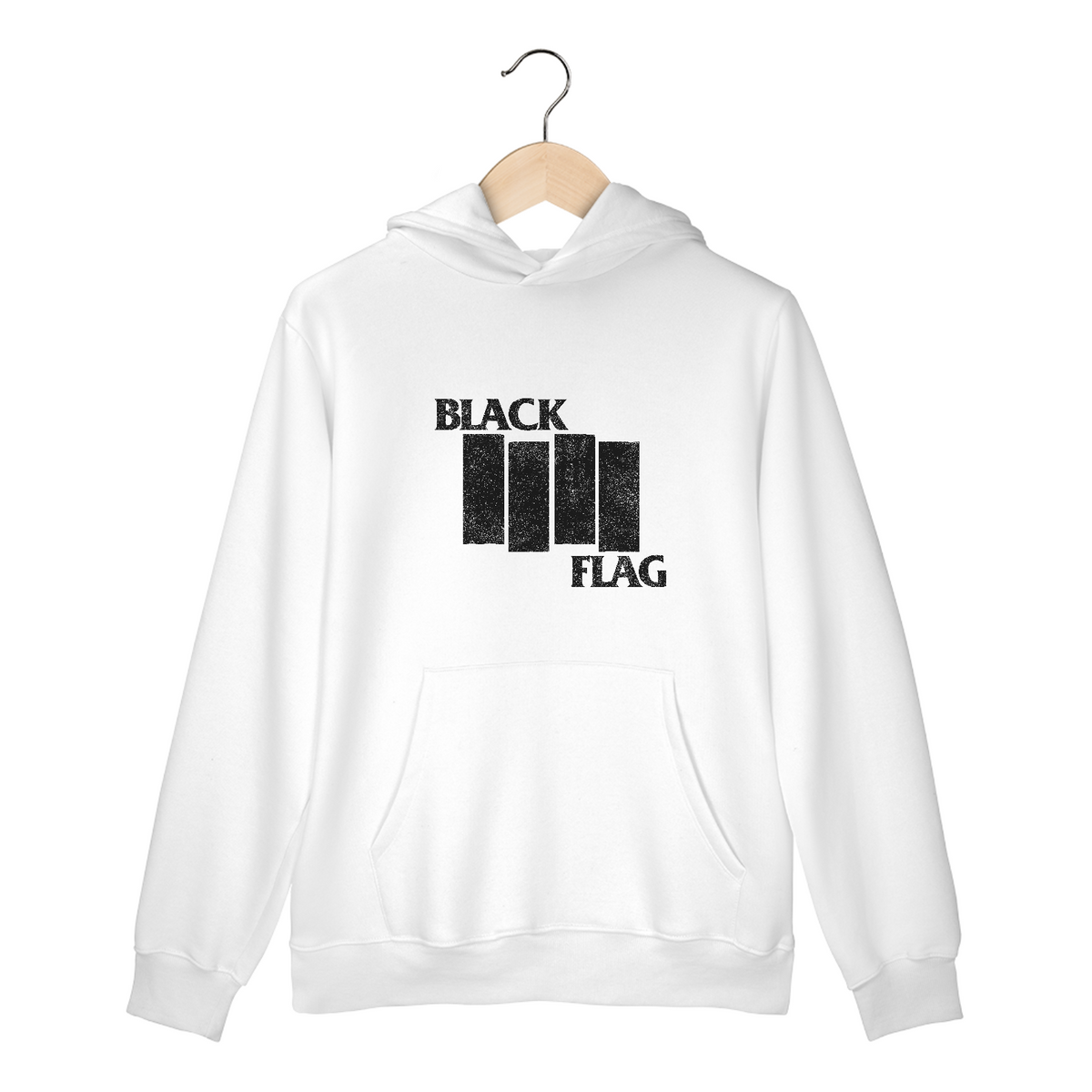 Nome do produto: Moletom Canguru Black Flag Mind The Gap Co.