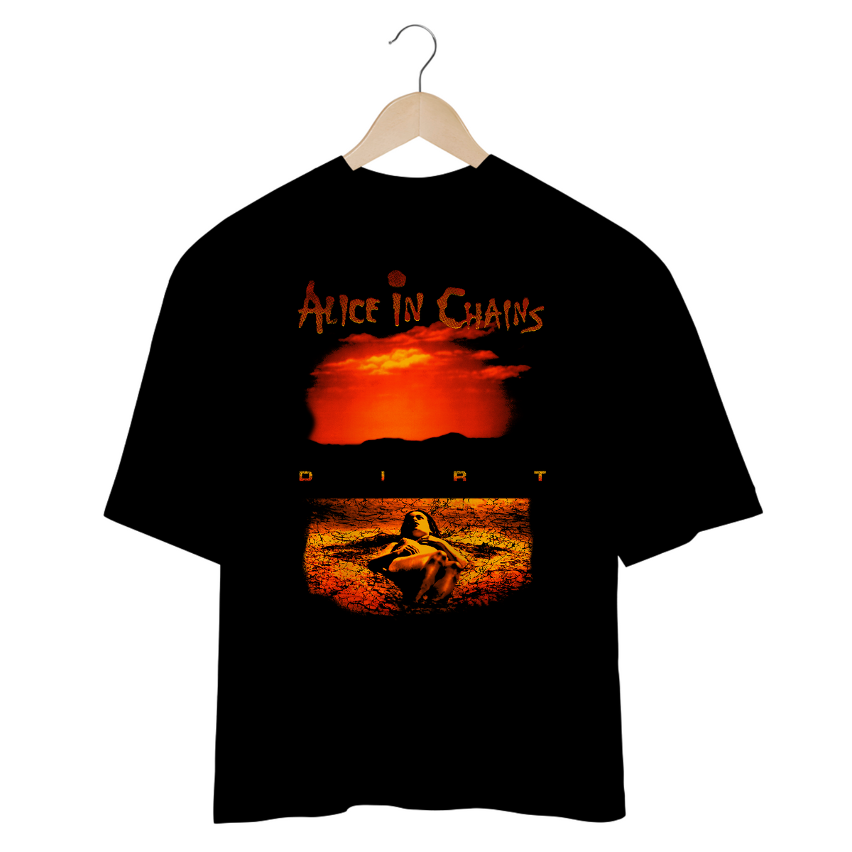 Nome do produto: Camiseta Oversized Alice In Chains Dirt Mind The Gap Co.