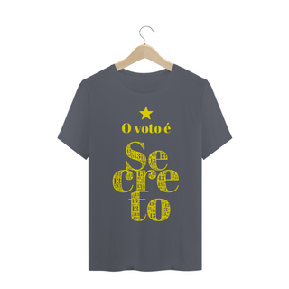 Nome do produtoCamiseta | O voto é secreto - amarelo | Siga a estrela