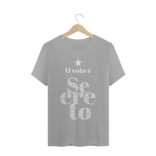 Nome do produtoCamiseta | O voto é secreto - branco | Siga a estrela