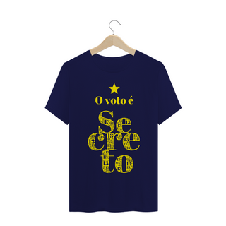 Nome do produtoCamiseta | O voto é secreto - amarelo | Siga a estrela