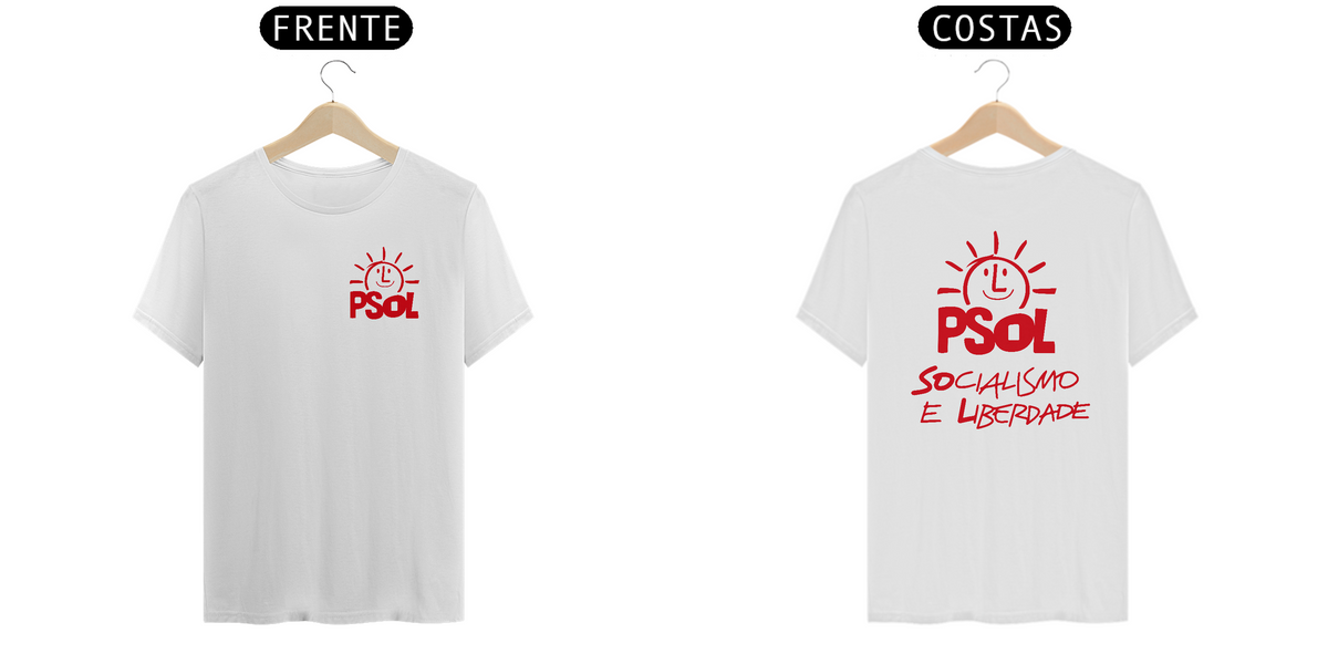 Nome do produto: Camisa PSOL - Partido Socialismo E Liberdade - Boulos | Erundina