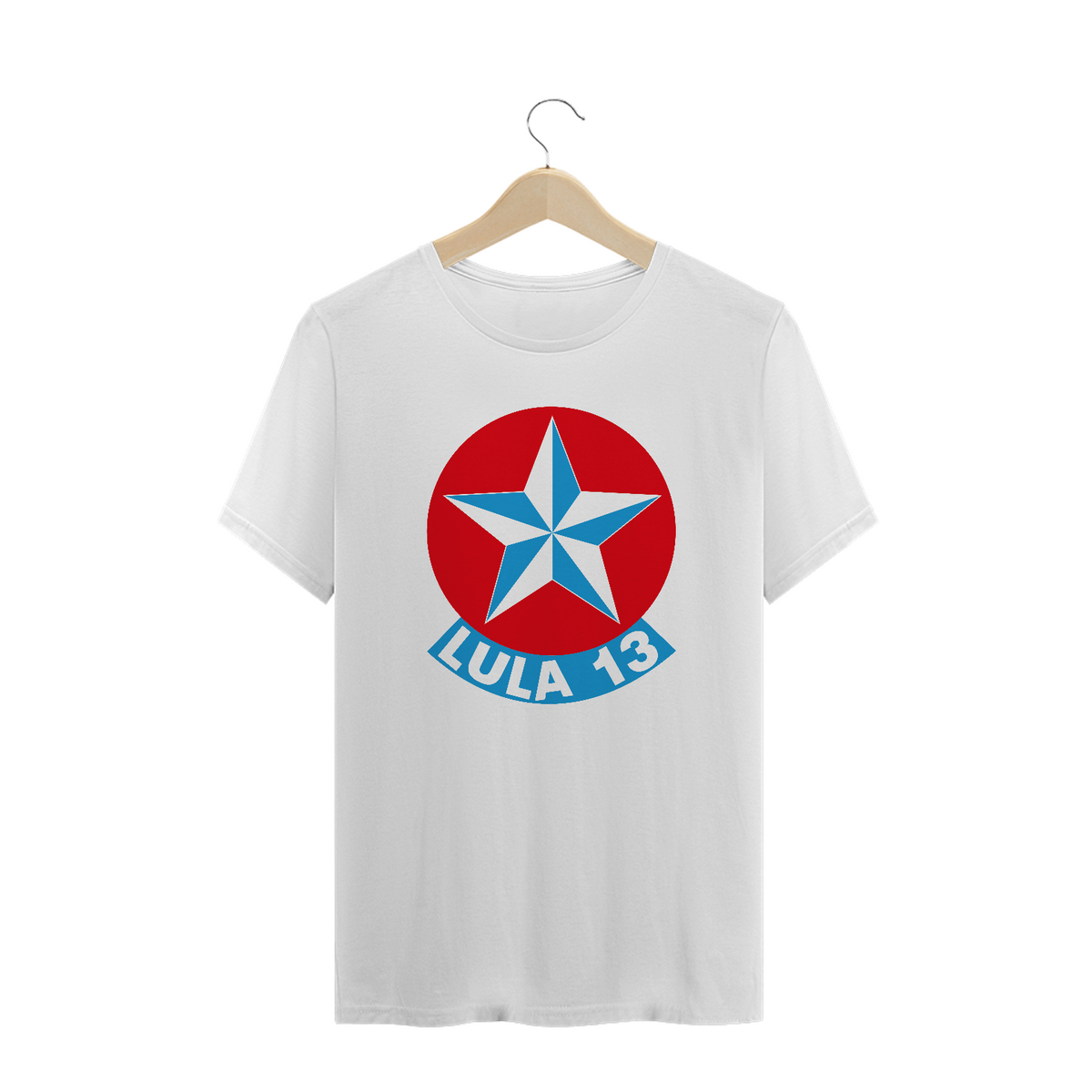 Nome do produto: Camiseta da Estrela |  Lula 13 | Siga a estrela
