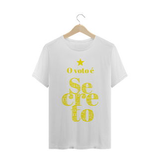 Nome do produtoCamiseta | O voto é secreto - amarelo | Siga a estrela