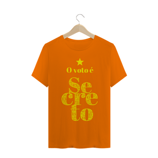 Nome do produtoCamiseta | O voto é secreto - amarelo | Siga a estrela